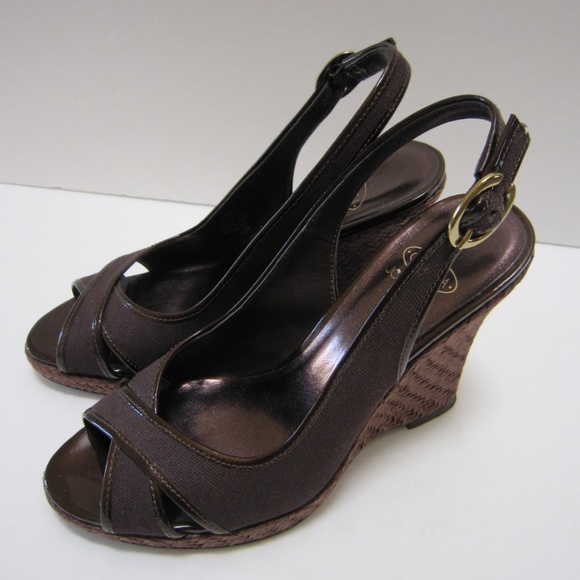 3/$27 Circa Joan & David Slingback Wedge Sandals - Picture 2 of 8